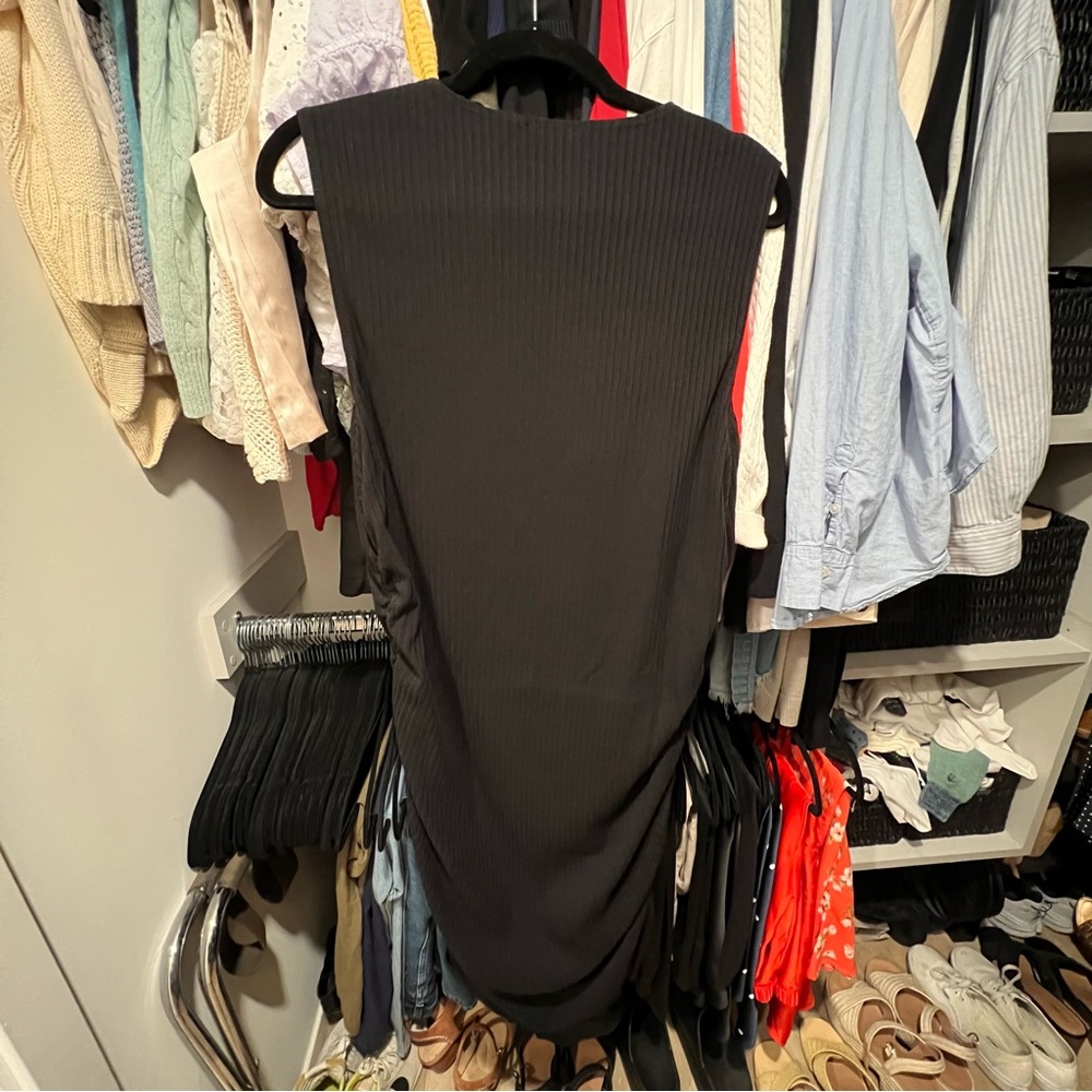 Reformation Mally Sleeves Rib Dress  (Plus Size) - Picture 5 of 8